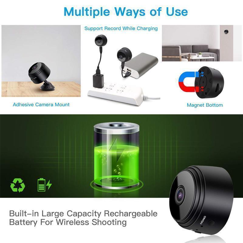Nova 1080p mágneses WiFi mini kamera – Okos lakóautó és otthoni biztonsági kamera