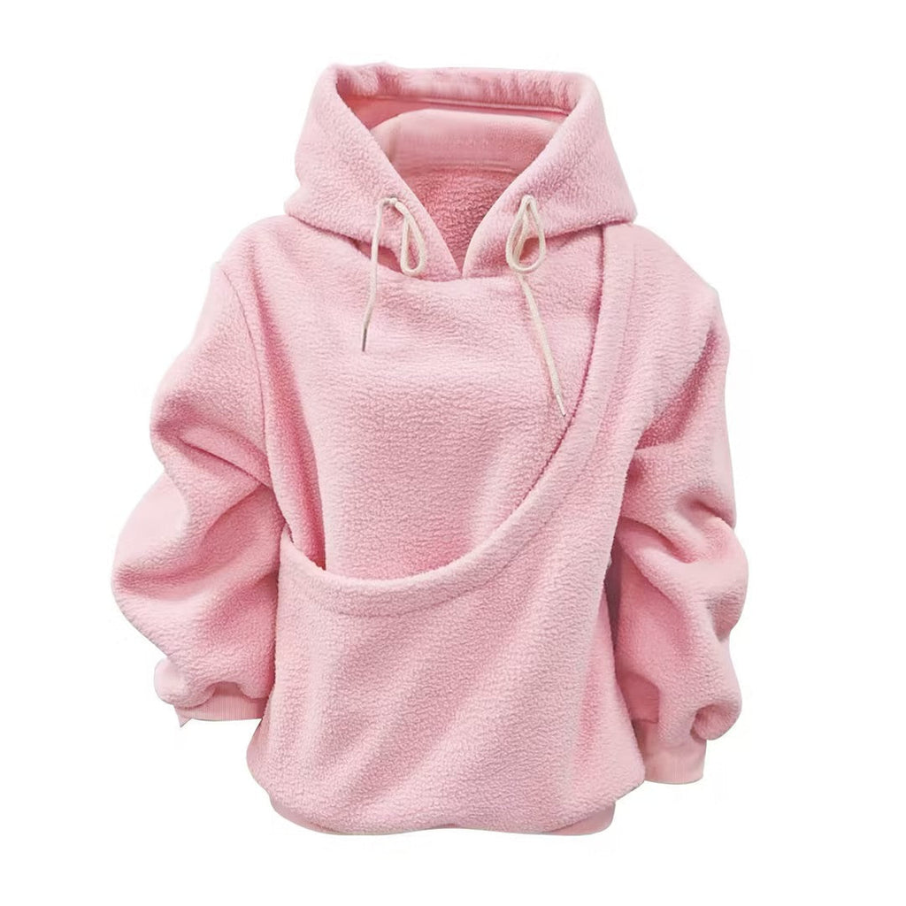 Bärbar djurbärare-hoodie för mysiga kramar