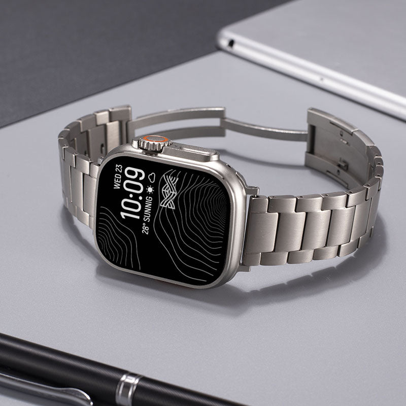 Apple Watch için Titanyum Kordon T01