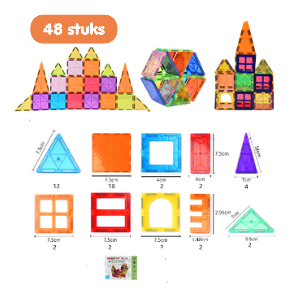 BuildYourWorld Magnetic Building Game