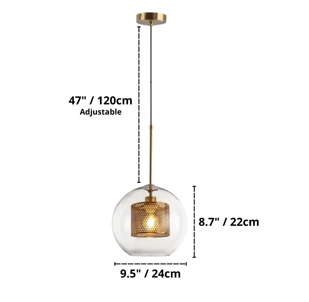 Salena - Lampu Gantung Kaca