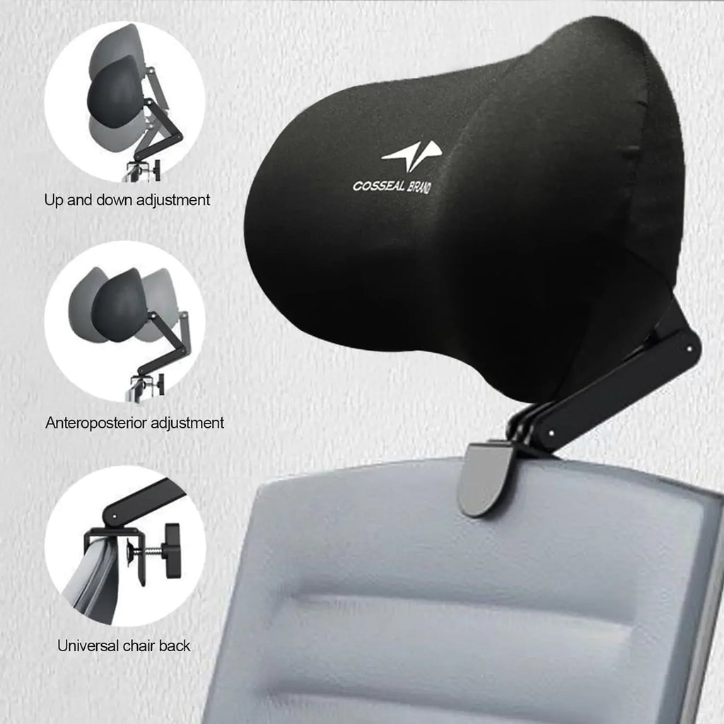 Coussin ergonomique de soutien pour nuque, appui-tête et protection lombaire pour chaise de bureau