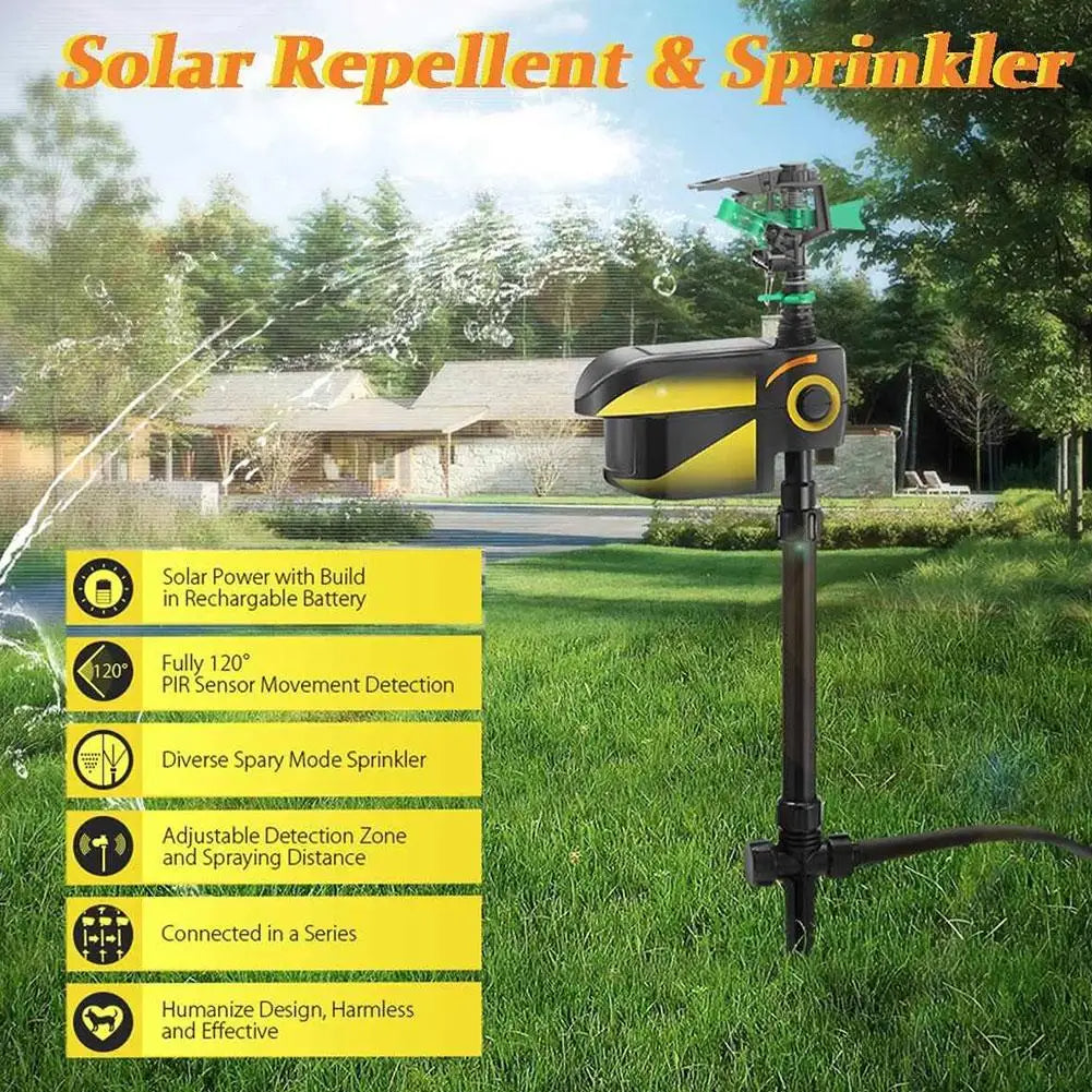Irrigatore da giardino automatico con sensore di movimento per allontanare animali - Irrigatore esterno per prato e giardino con sensore animale