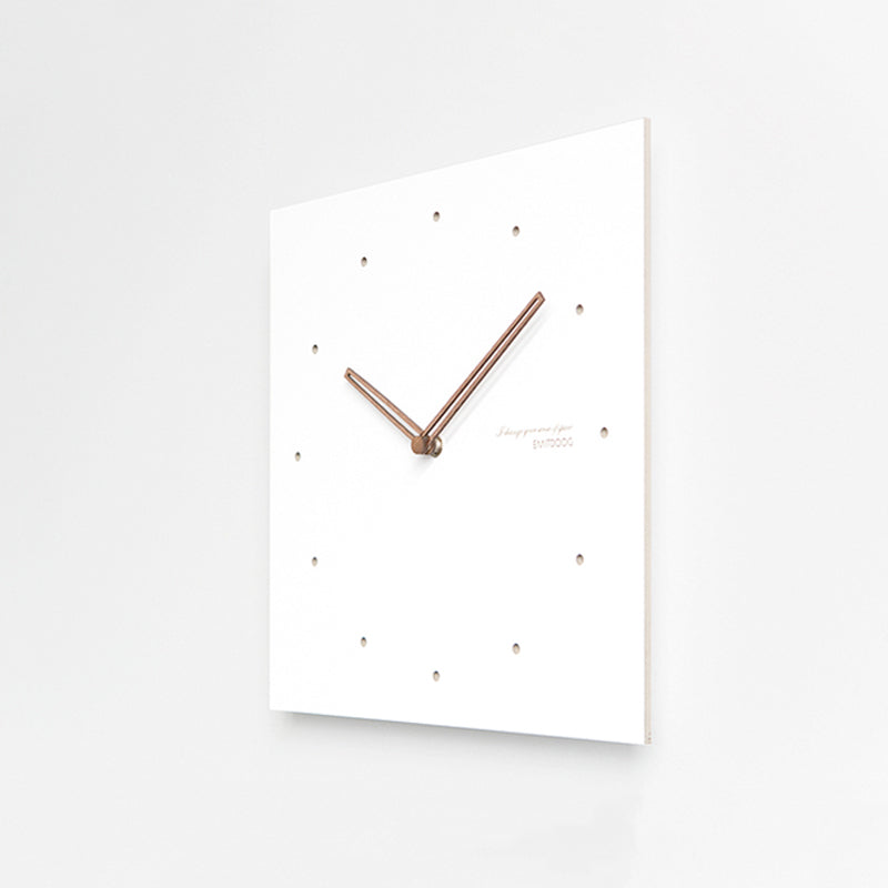 Reloj de Pared Cuadrángulo Blanco Serie