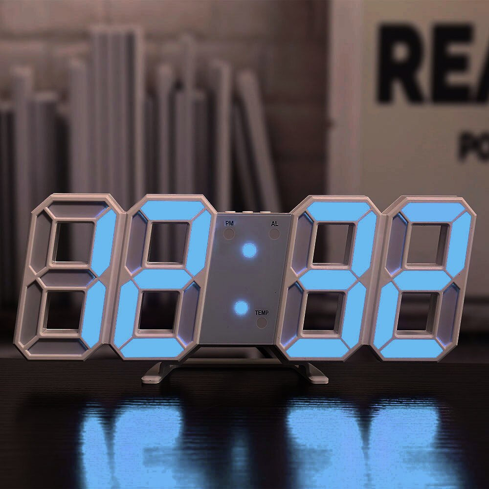 BrightGlow - Reloj de Pared Digital LED