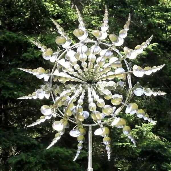 Neue rostfreie magische Metall-Windmühle und kinetische Windwirbler