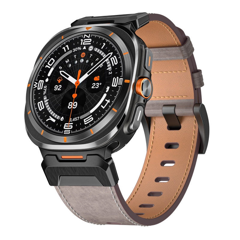 Cinturino in pelle tattico per Samsung Watch 7 Ultra