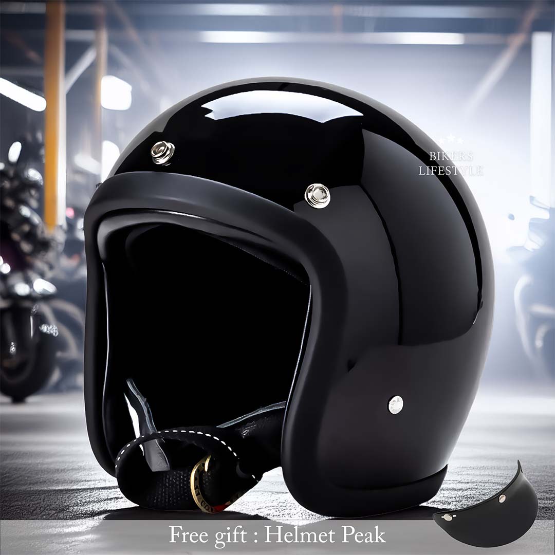 Casque de moto ancien profil bas certifié DOT et ECE