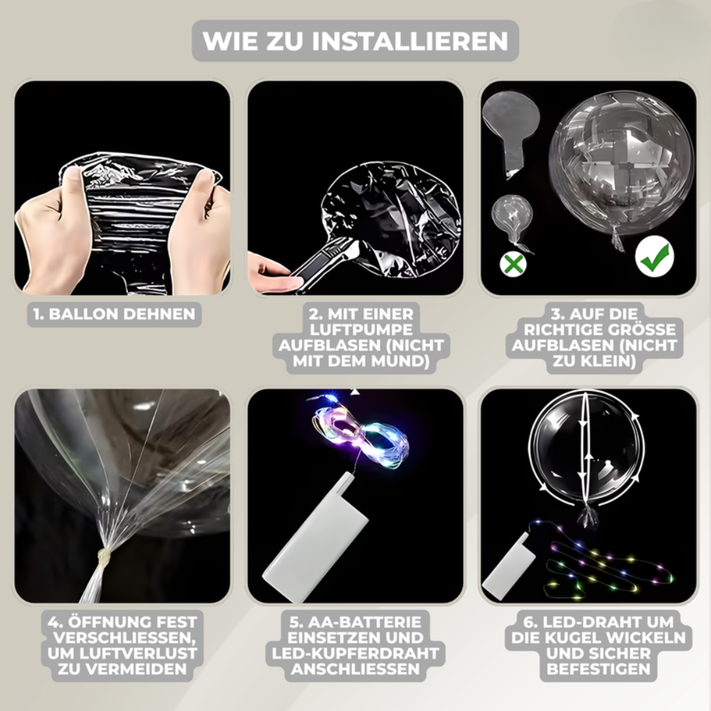 LED-Ballonlichter für warme Partydekorationen