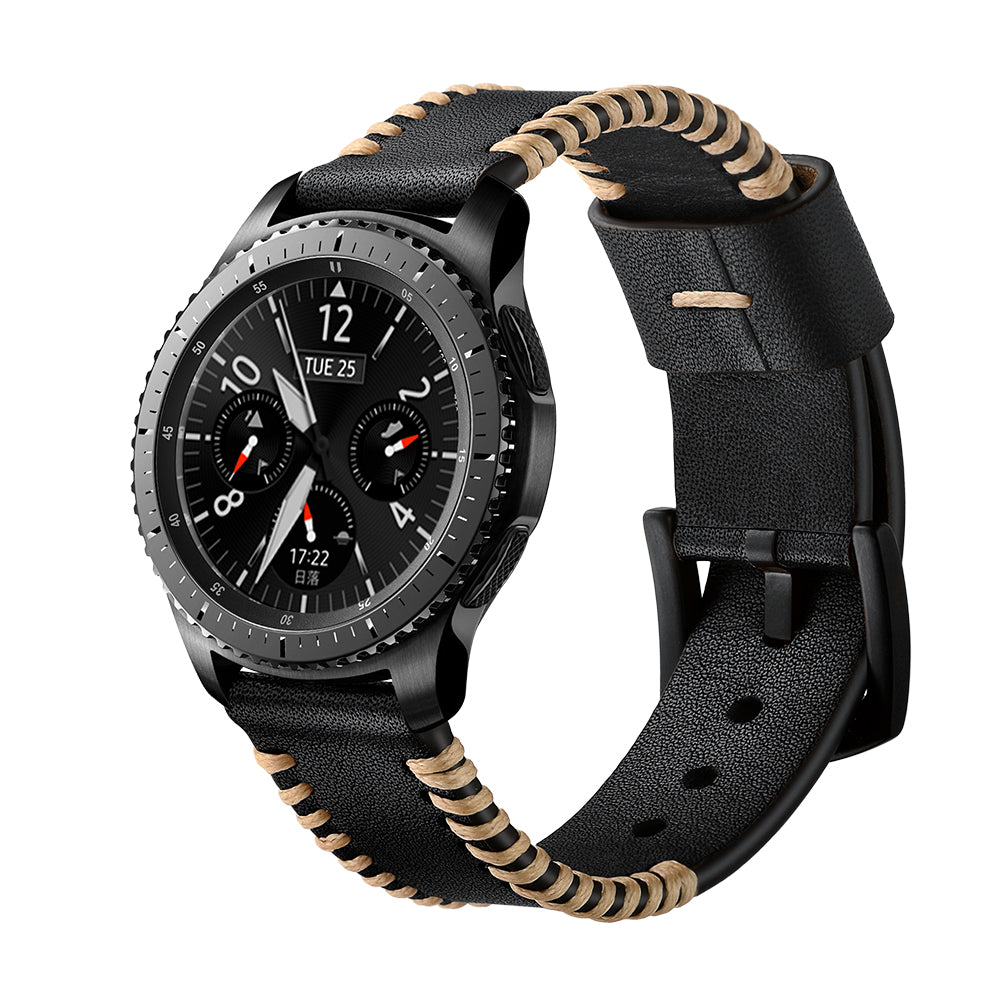 Kožený ručně šitý řemínek pro Samsung Galaxy Watch 4/5/6/7-20mm