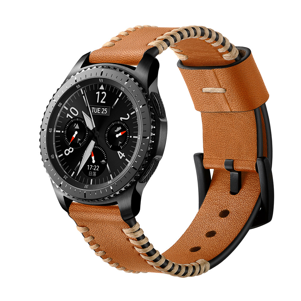 Kožený ručně šitý řemínek pro Samsung Galaxy Watch 4/5/6/7-20mm