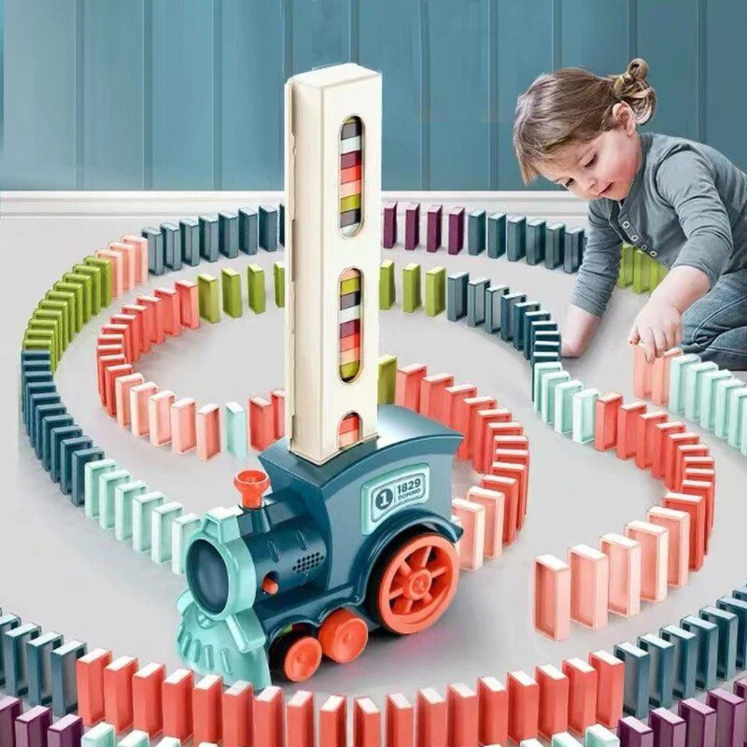 Montessori Domino vlak | Domino kameny pro děti