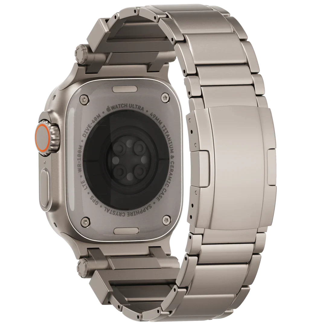 Luxe titanium band voor Apple Watch