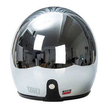 Silver Retro Helmet