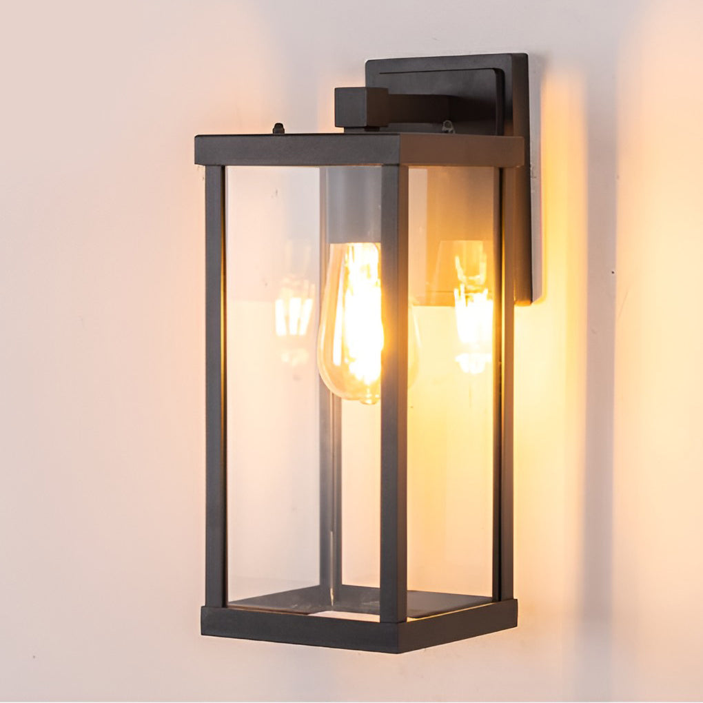 Lampada da parete rettangolare Amer in vetro, design moderno