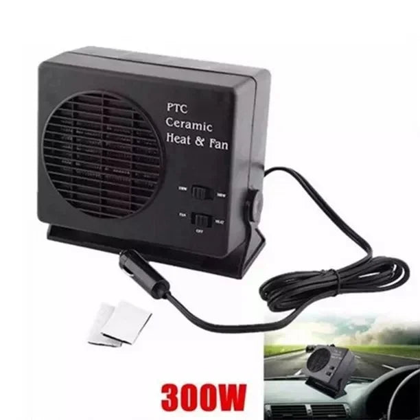 Calefactor Cerámico para Coche NovaHeat 12V 150W-300W con Ventilador y Desempañador con Termostato Automático