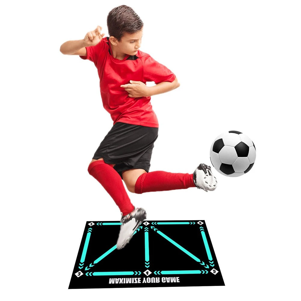 Tapis d'entraînement de football – Outil d'entraînement antidérapant et réduisant le bruit