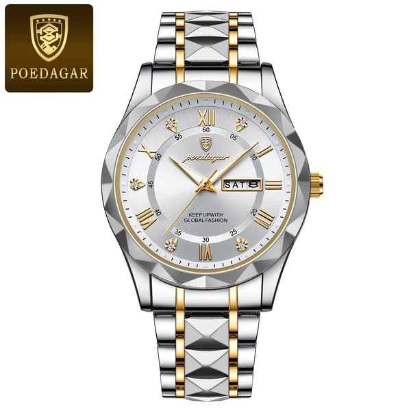Reloj de pulsera de lujo impermeable AstraLux para hombre con función luminosa