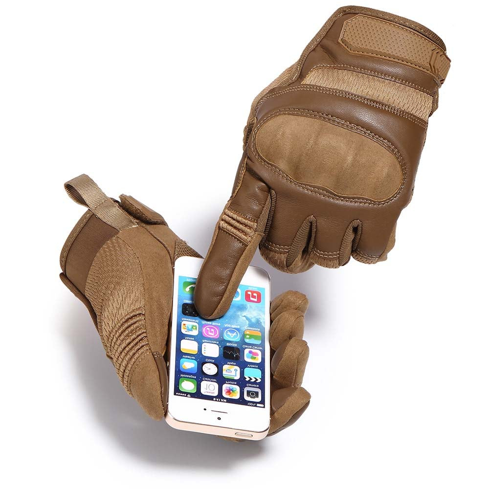 Gants en cuir compatibles avec écran tactile