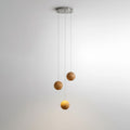 Wooden Sphere Cluster Pendant Light — Contemporary Ceiling Fixture