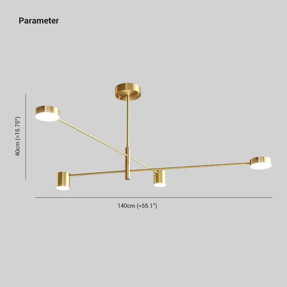 Arisha Pendant Light — Industrial Branch Design, Black and Gold