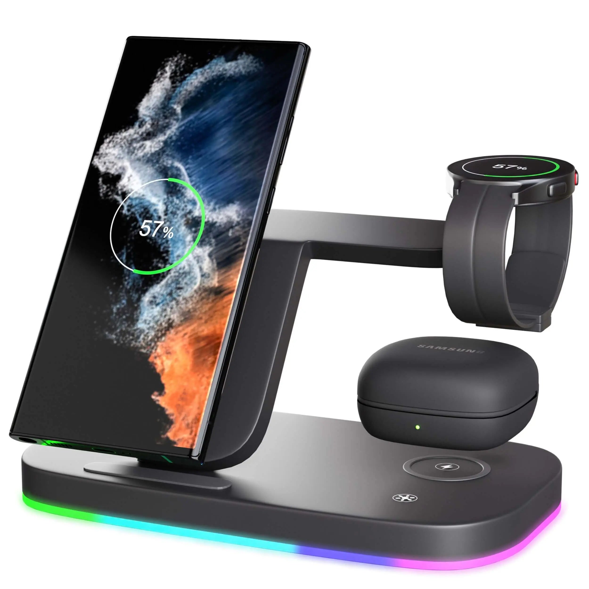 Caricatore wireless 3 in 1 per Samsung