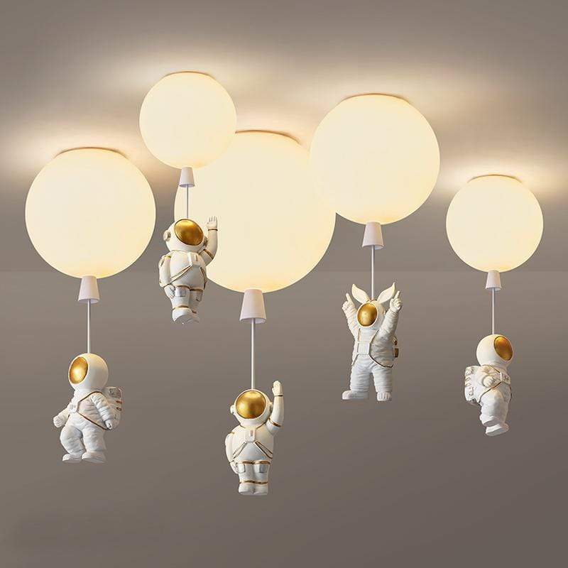 Aria Astronauten-Ballon-Deckenleuchte zur Aufputzmontage - warmes LED-Licht, 20/25/30/35 cm