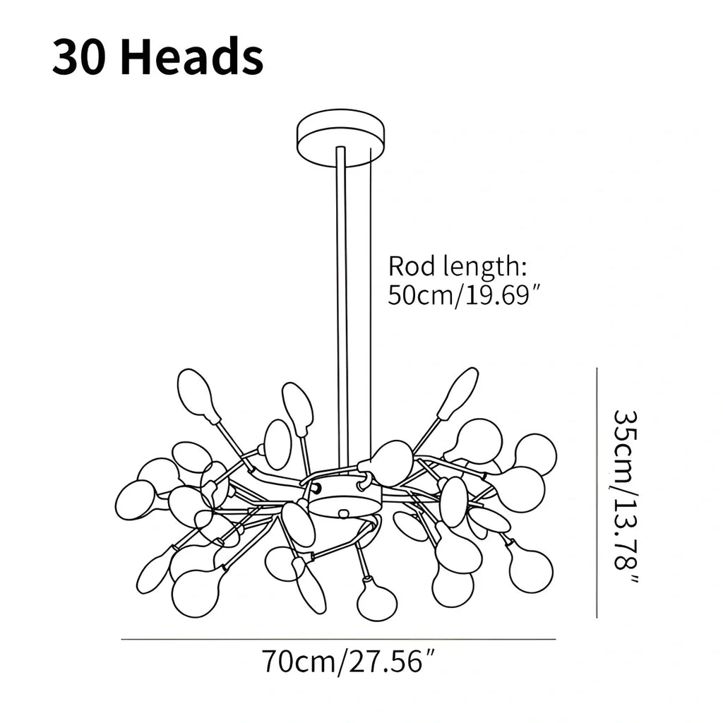 Candeeiro de Teto LED Firefly Sputnik - Orntli