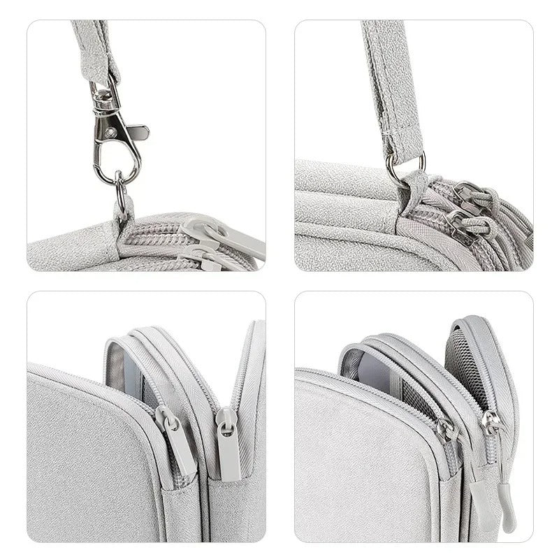 Organisateur compact d'accessoires techniques pour câbles, chargeurs et appareils