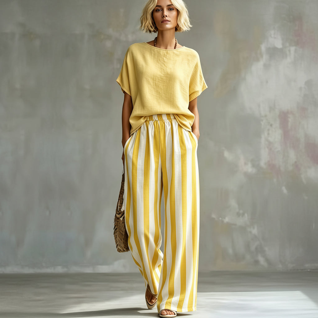 Look Casual Short Sleeve Set