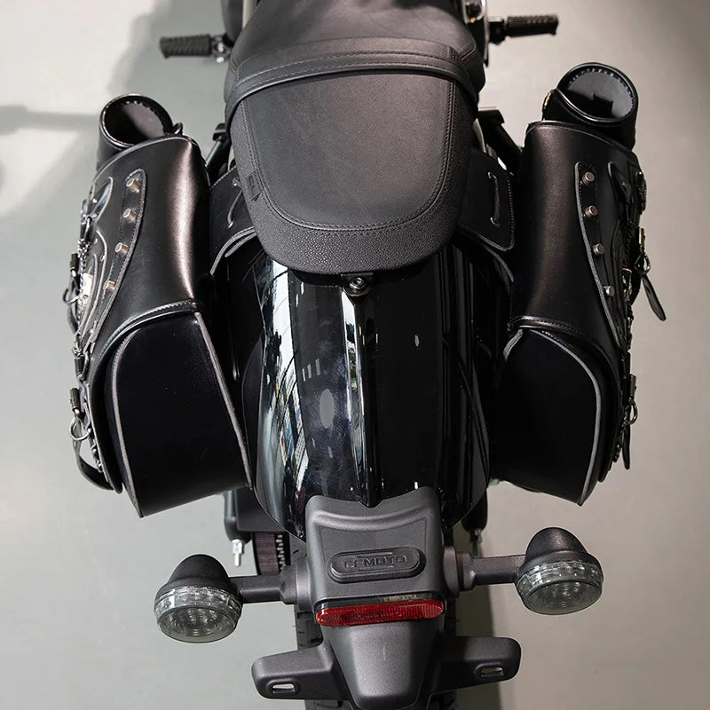 Sac de moto crâne steampunk