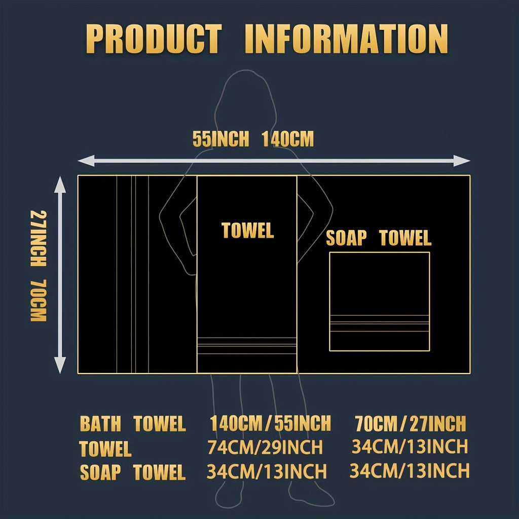 Set de prosoape din bumbac de 400 GSM, calitate hotelieră, pentru confort zilnic