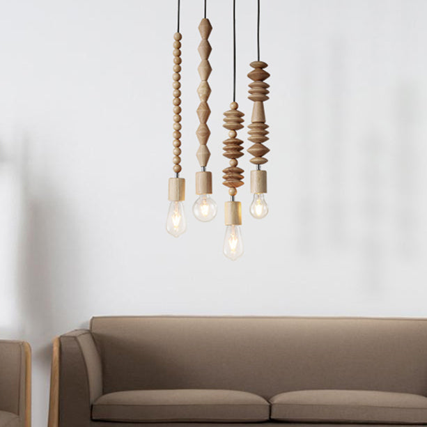 Lustră pandantiv cu mărgele Boho AzaraLume pentru decor tavan