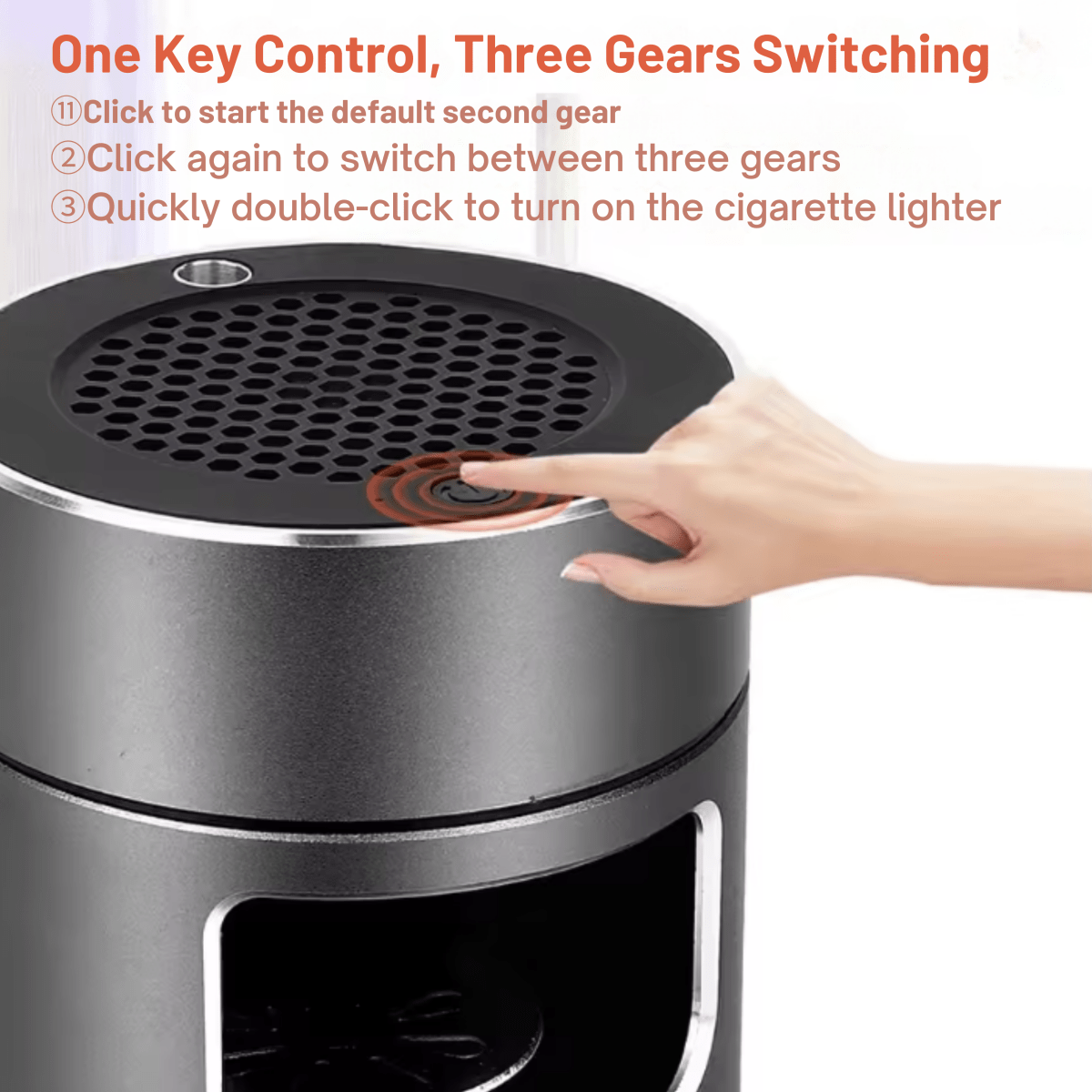 AirNova Portable Smokeless Ashtray For On The Go Smokers With HEPA Filter USB Battery