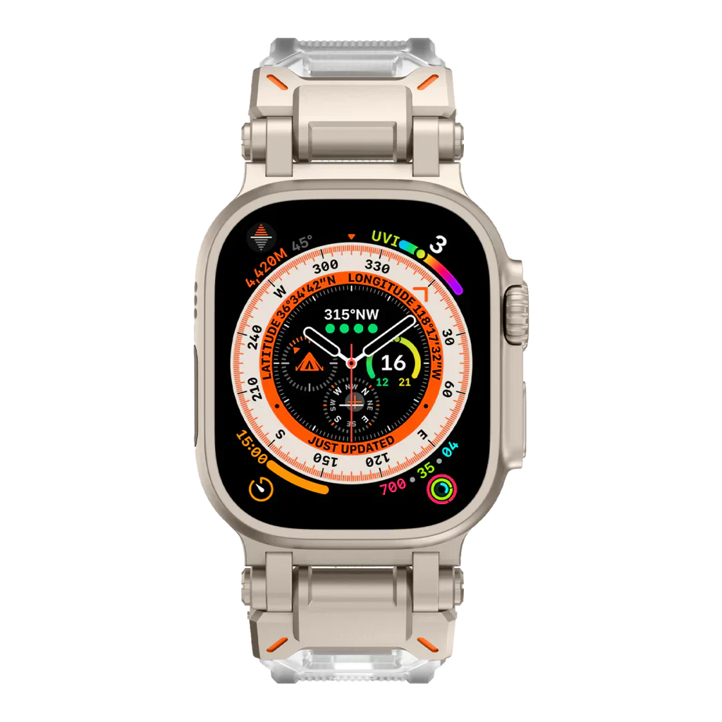 Új titán fém fej szilikon szíj Apple Watch-hoz
