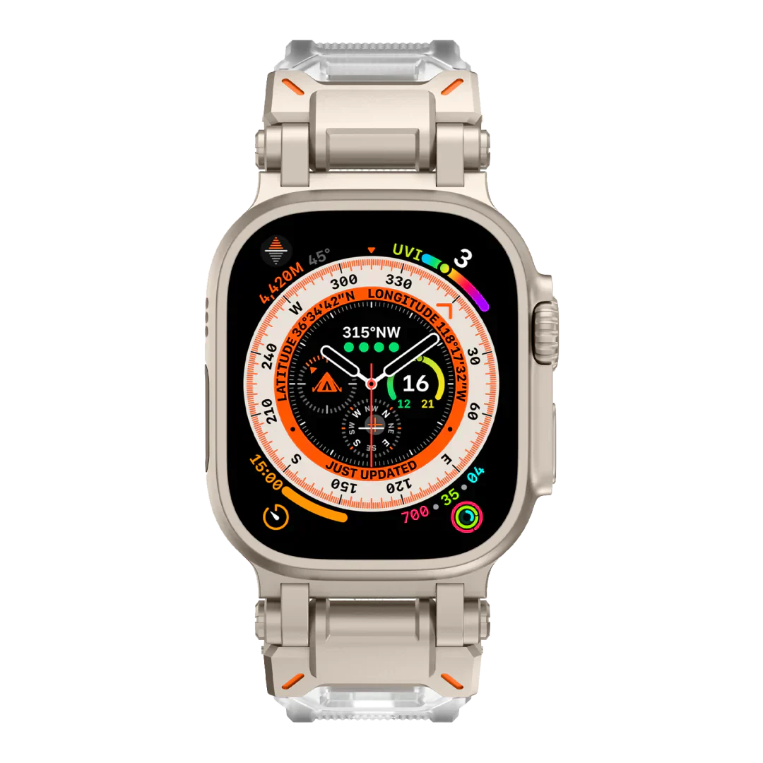 Új titán fém fej szilikon szíj Apple Watch-hoz