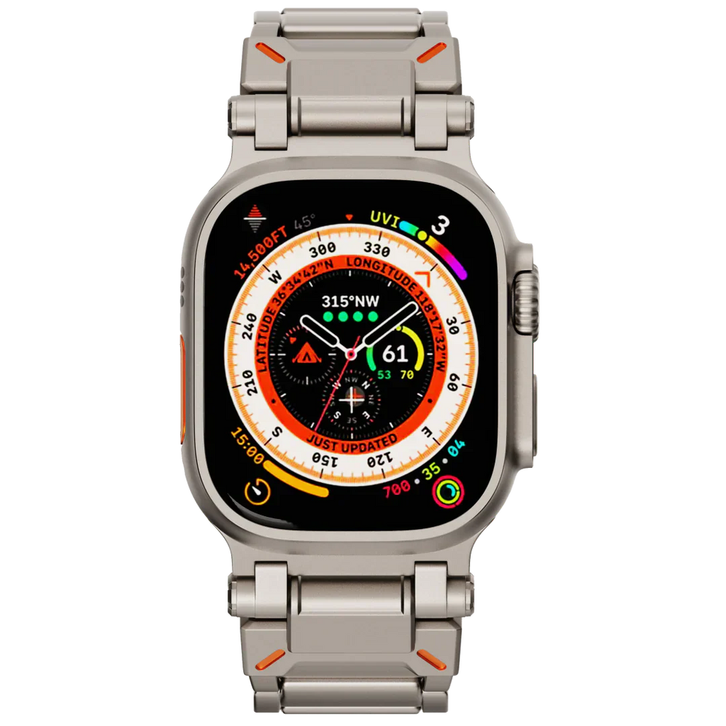 Luxe titanium band voor Apple Watch