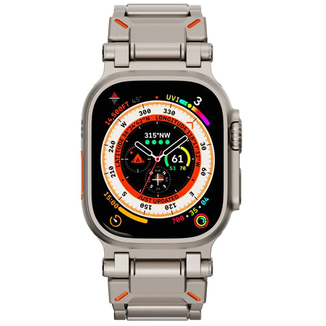 Luxe titanium band voor Apple Watch