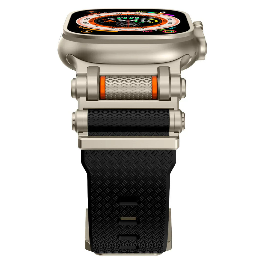 Taktisches drehbares Silikonarmband für die Apple Watch