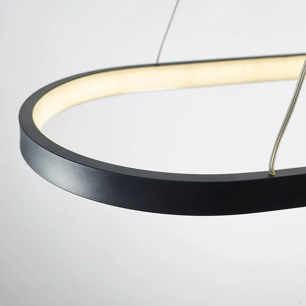 Lampada a sospensione ovale minimalista Junel