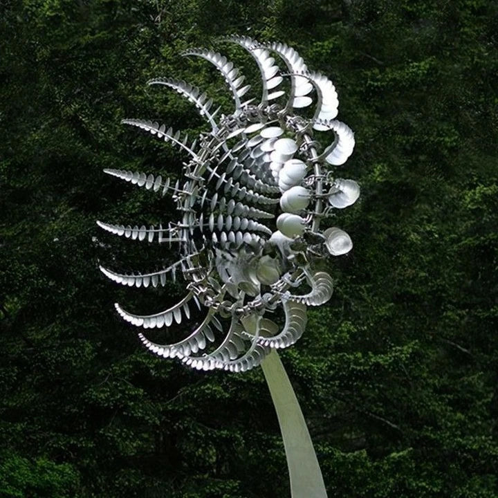 Neue rostfreie magische Metall-Windmühle und kinetische Windwirbler