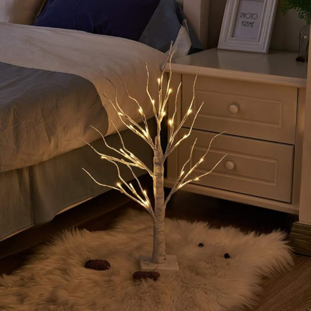 Decorazione Albero di Betulla Incantata Illuminata