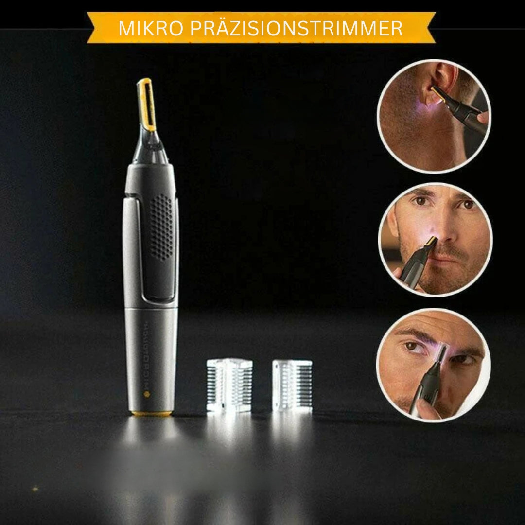 Aparador de Precisão Facial AuroraEdge com Luz LED e Design Ergonómico