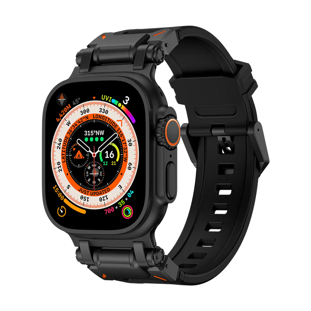 Új titán fém fej szilikon szíj Apple Watch-hoz