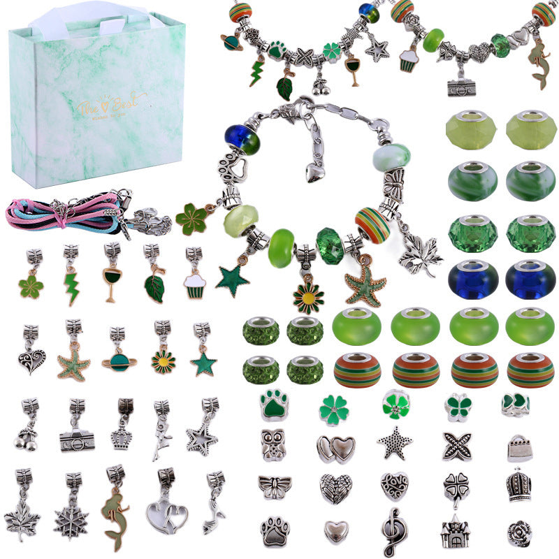 NovaJoy Mädchen Charm-Armband DIY-Set für kreativen Bastelspaß