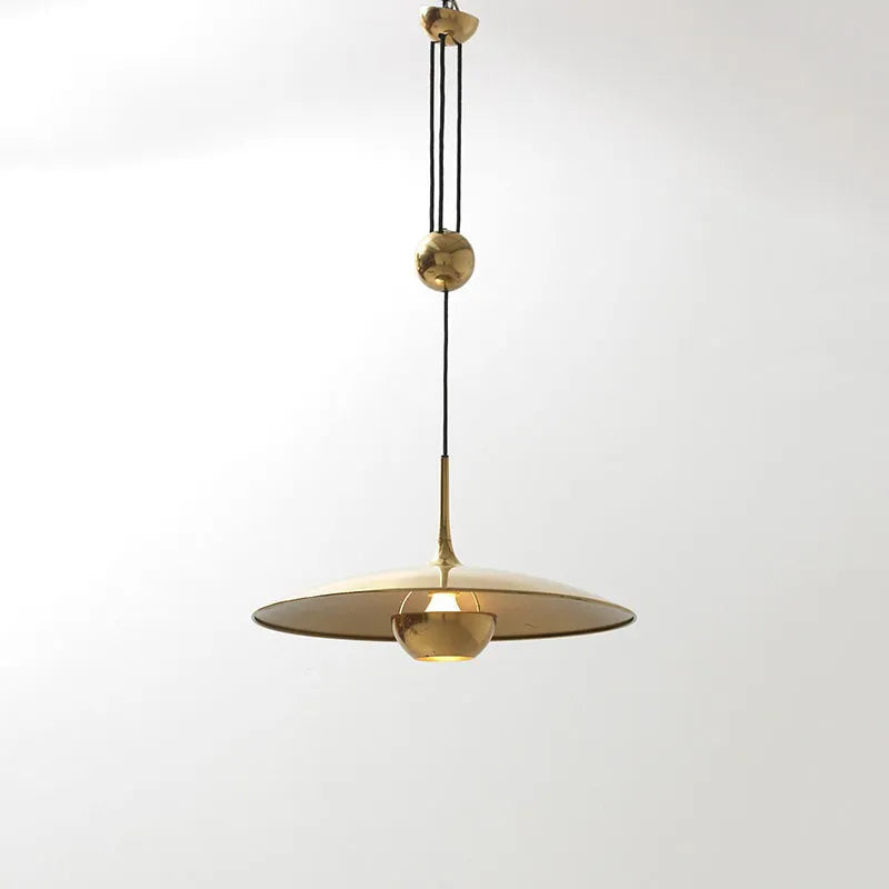 Pyra Gold Pendant Light — Minimalist Metal Design, LED Bulb Included
