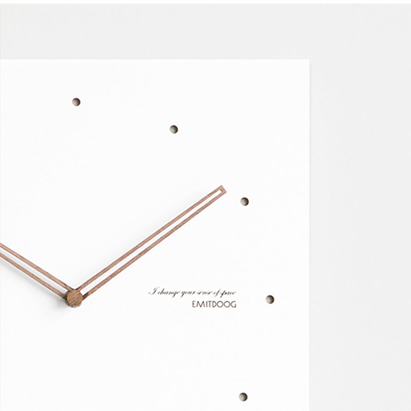 Reloj de Pared Cuadrángulo Blanco Serie