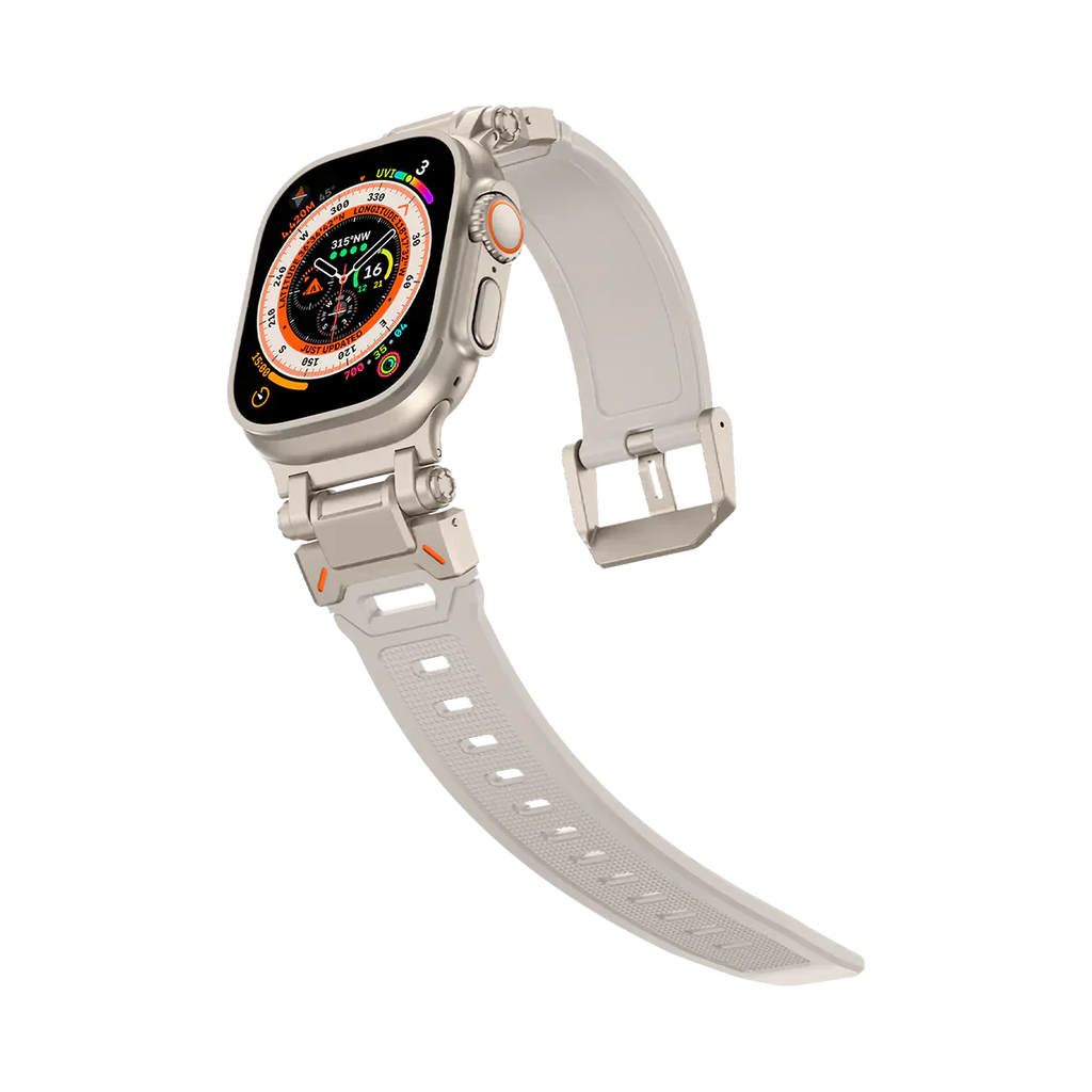 Új titán fém fej szilikon szíj Apple Watch-hoz