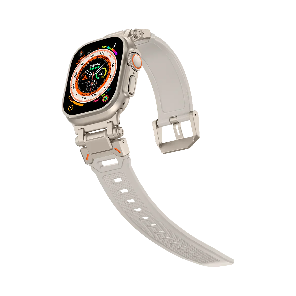 Új titán fém fej szilikon szíj Apple Watch-hoz