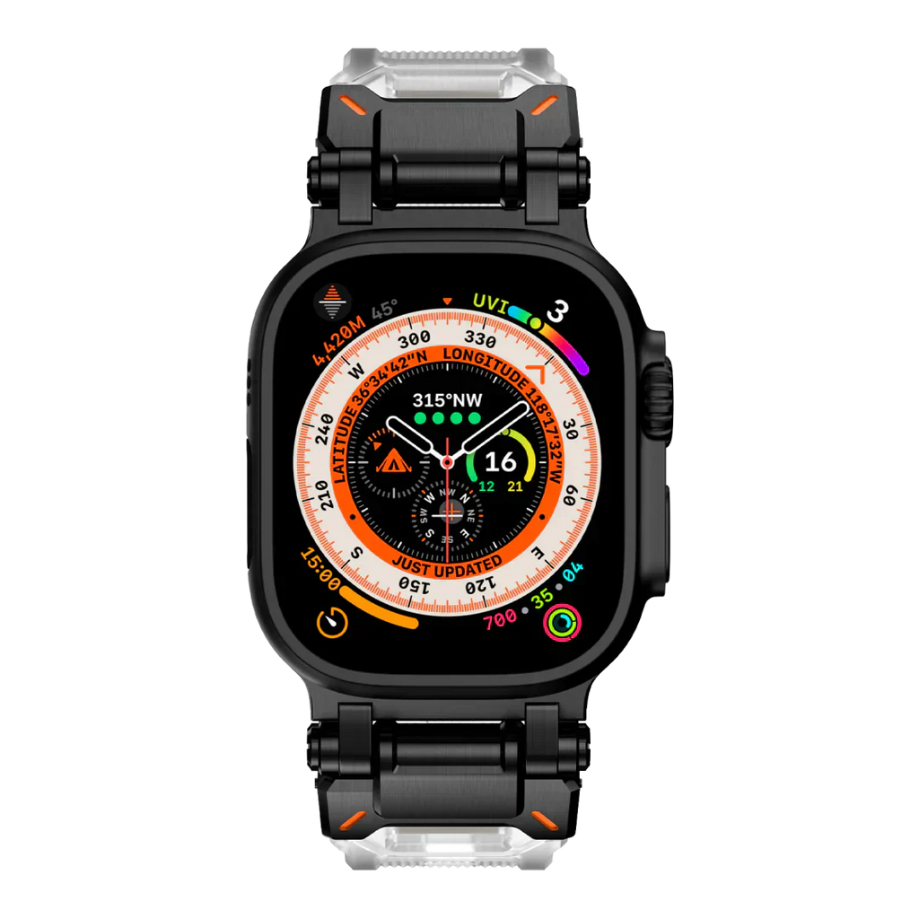 Új titán fém fej szilikon szíj Apple Watch-hoz